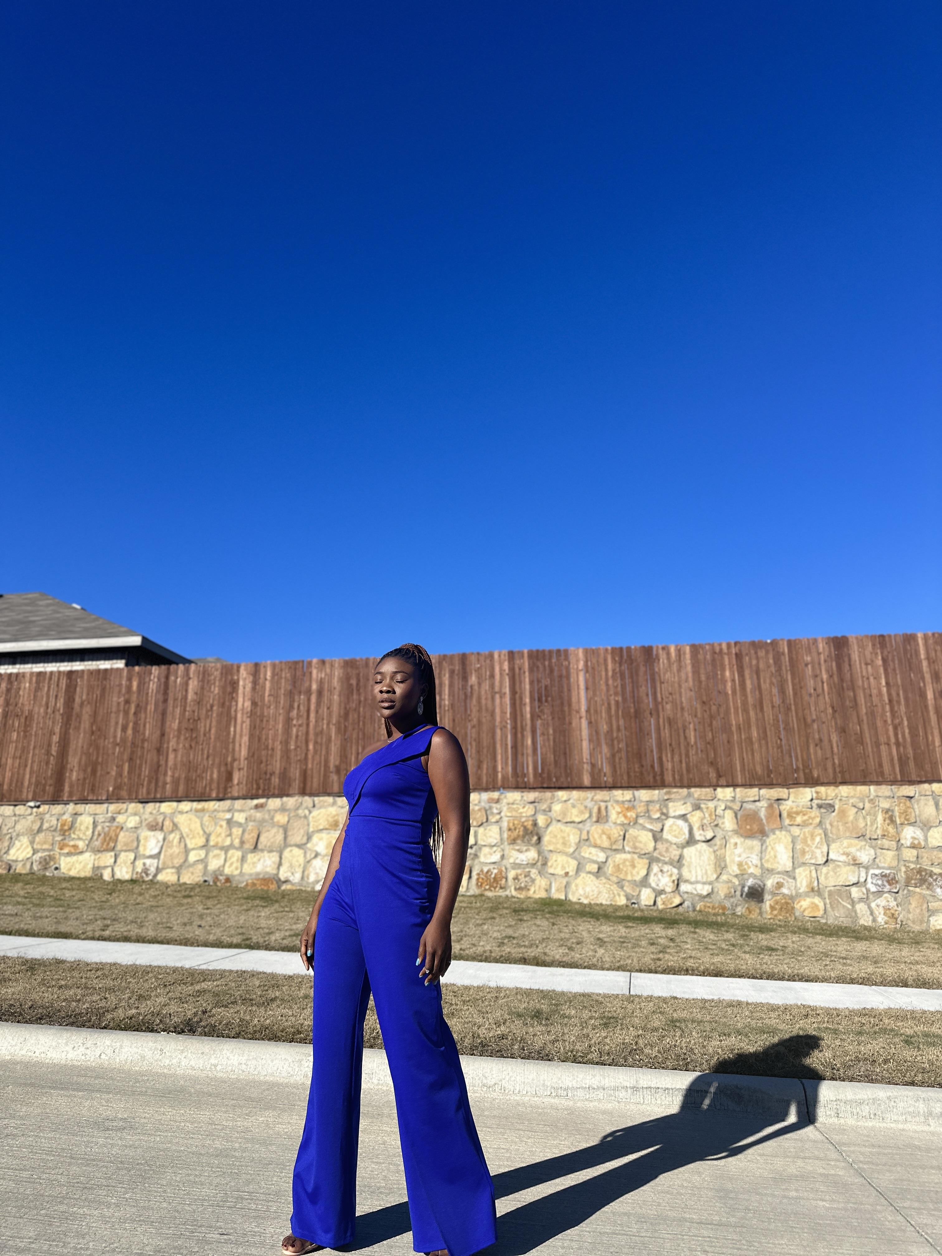 Radiant Confidence: A strike of blue against the horizon.